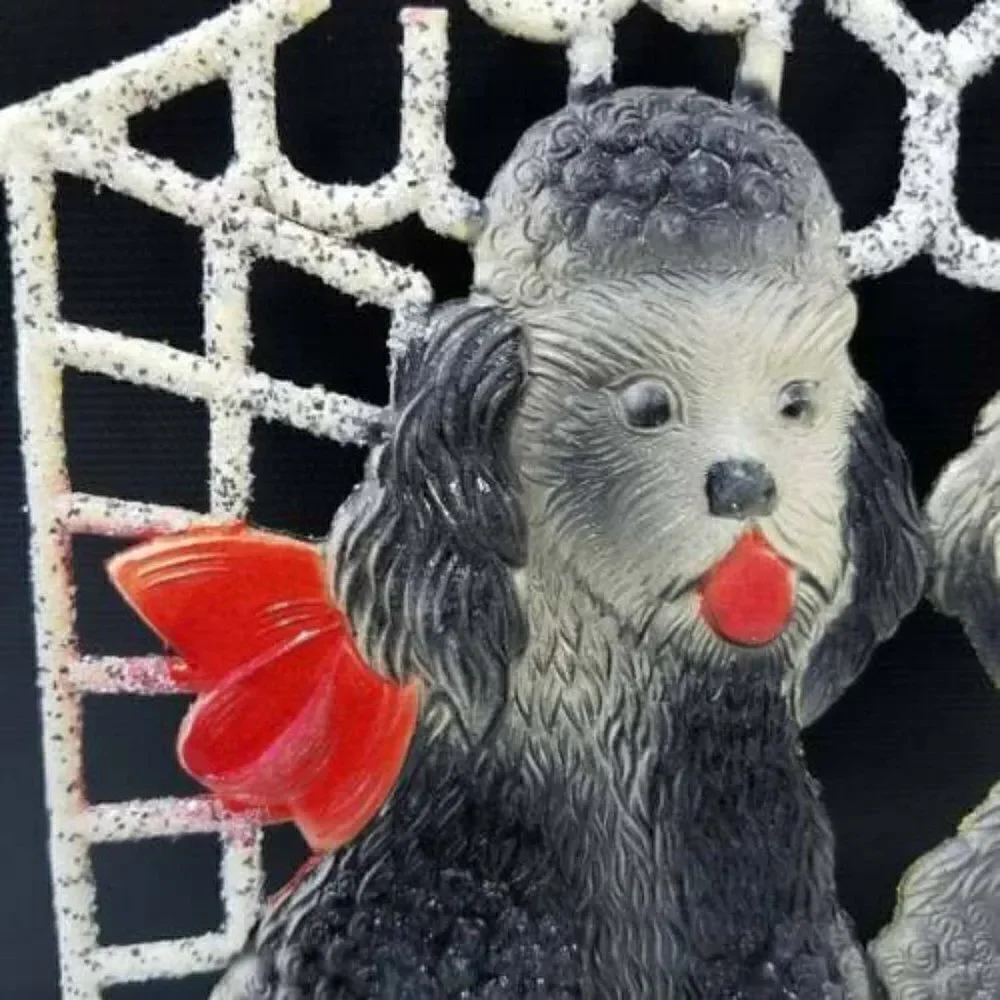 Poodles Vintage 1950s German Die Cut